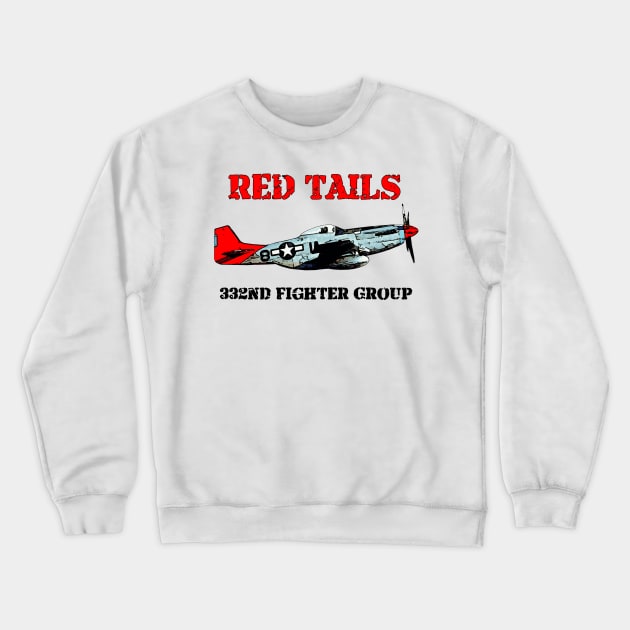 Red Tails Crewneck Sweatshirt by CANJ72